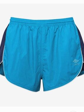 Umbro Teal Blue Athletic Shorts with Navy Panels